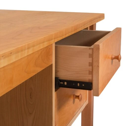 Large Wood Flare Leg Executive Desk - Image 5