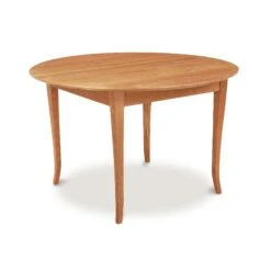Classic Shaker Flare Leg Round Solid Top Table