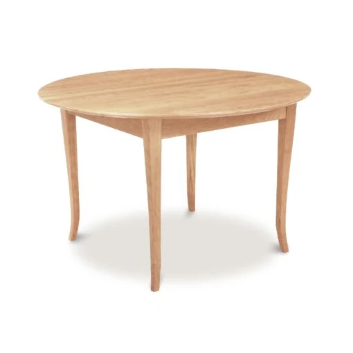 Classic Shaker Flare Leg Round Solid Top Table - Image 3