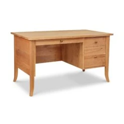 Small Wood Flare Leg Executive Desk