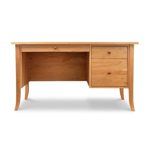 Small Wood Flare Leg Executive Desk - Image 2