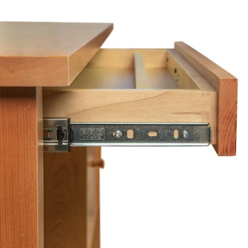 Small Wood Flare Leg Executive Desk - Image 4