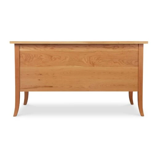 Small Wood Flare Leg Executive Desk - Image 6
