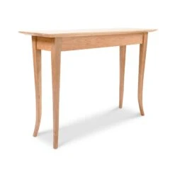 Classic Shaker Flare Leg Sofa Table -HomeNest Store Classic Shaker Flare Leg Sofa Table 14x42 Natural Maple