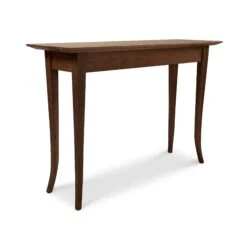 Classic Shaker Flare Leg Sofa Table -HomeNest Store Classic Shaker Flare Leg Sofa Table 14x42 Natural Walnut