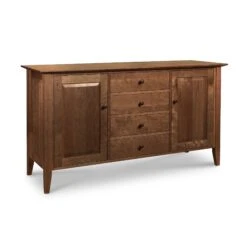 Classic Shaker Large Buffet -HomeNest Store Classic Shaker Large Buffet With Taper Legs Natural Walnut bv7jmj