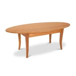 Classic Shaker Flare Leg Oval Top Coffee Table