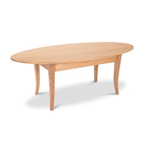 Classic Shaker Flare Leg Oval Top Coffee Table - Image 5