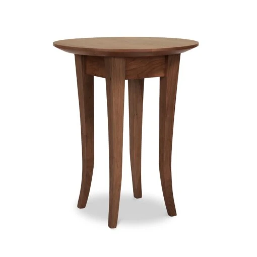 Classic Shaker Round Flare Leg End Table - Image 7