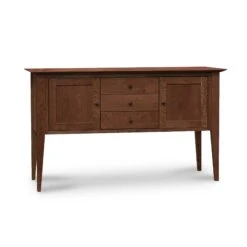 Classic Shaker Small Buffet -HomeNest Store Classic Shaker Small Buffet 56 Inch Natural Walnut