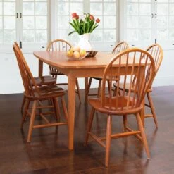 Classic Shaker Solid Boat Top Table -HomeNest Store Classic Shaker Solid Boat Top Table Life 1