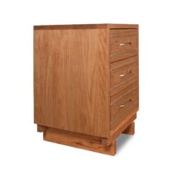 Contemporary Cable 3-Drawer Nightstand -HomeNest Store Contemp Cable 3 Drawer Nightstand 2