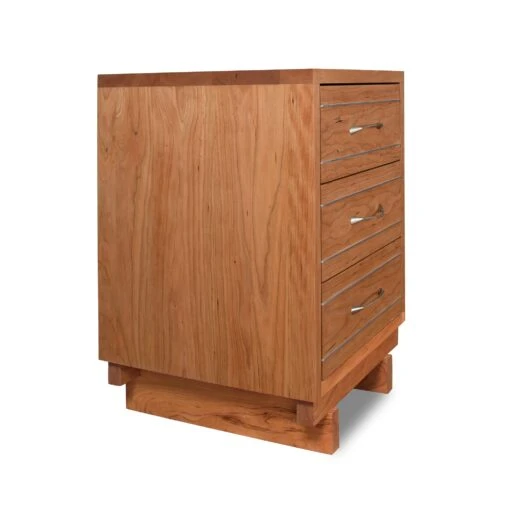 Contemporary Cable 3-Drawer Nightstand - Image 3