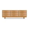 Contemporary Cable 9-Drawer Dresser -HomeNest Store Contemporary Cable 9 Drawer Dresser