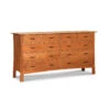 Contemporary Craftsman 10-Drawer Wide Dresser -HomeNest Store Contemporary Craftsman 10 Drawer Wide Dresser