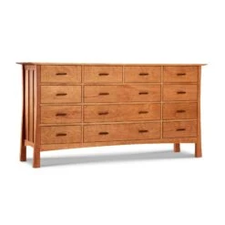 Contemporary Craftsman 13-Drawer Wide Dresser