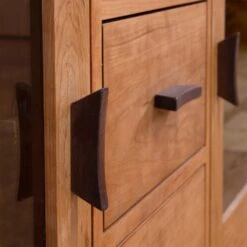 Contemporary Craftsman 3-Drawer Media Console -HomeNest Store Contemporary Craftsman 2D 3D TV Console 4