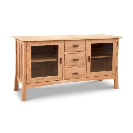 Contemporary Craftsman 3-Drawer Media Console - Image 8
