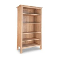 Contemporary Craftsman Custom Bookcase -HomeNest Store Contemporary Craftsman Custom Bookcase 72 Inch Natural Maple