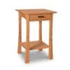 Contemporary Craftsman 1-Drawer Open Shelf Nightstand -HomeNest Store Contemporary Craftsman Open Shelf Nightstand