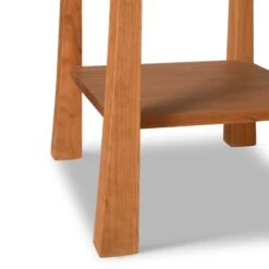 Contemporary Craftsman 1-Drawer Open Shelf Nightstand -HomeNest Store Contemporary Craftsman Open Shelf Nightstand 4