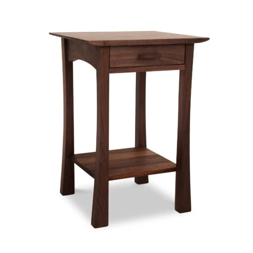Contemporary Craftsman 1-Drawer Open Shelf Nightstand - Image 13