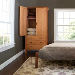 Contemporary Craftsman Tall Armoire -HomeNest Store Contemporary Craftsman Tall Armoire life 1