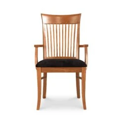 Contemporary Shaker Chair -HomeNest Store Contemporary Shaker Dining Arm Chair with Black Seat 1