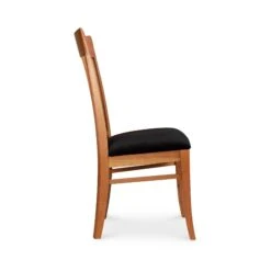 Contemporary Shaker Chair -HomeNest Store Contemporary Shaker Dining Side Chair with Black Seat 2