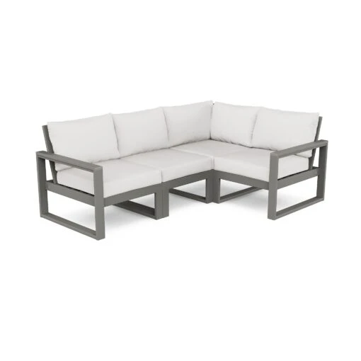 POLYWOOD EDGE 4-Piece Modular Deep Seating Set - Image 3
