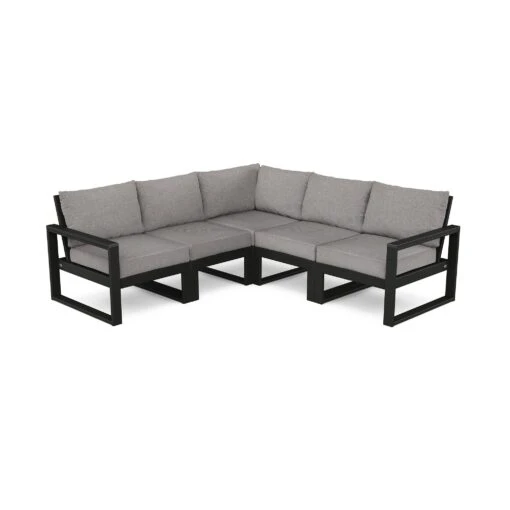POLYWOOD EDGE 5-Piece Modular Deep Seating Set - Image 2