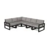 POLYWOOD EDGE 6-Piece Modular Deep Seating Set -HomeNest Store EDGE 6 Piece Modular Deep Seating Set