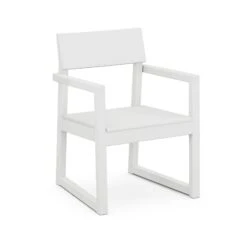 POLYWOOD EDGE Dining Arm Chair -HomeNest Store EDGE Dining Arm Chair EMD200WH White