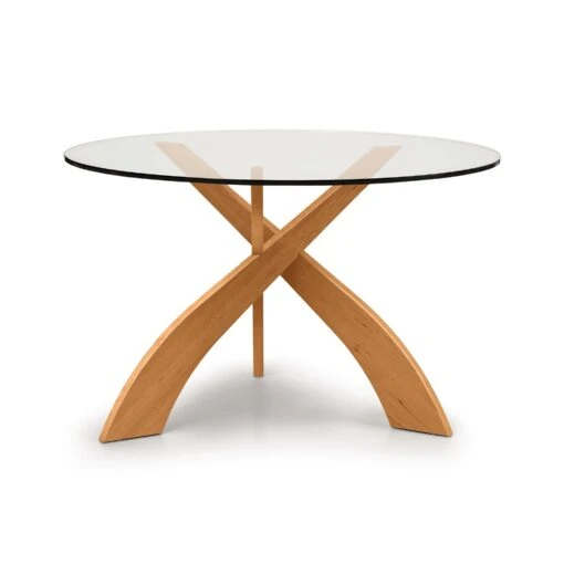 Entwine Round Glass Top Dining Table - Image 2