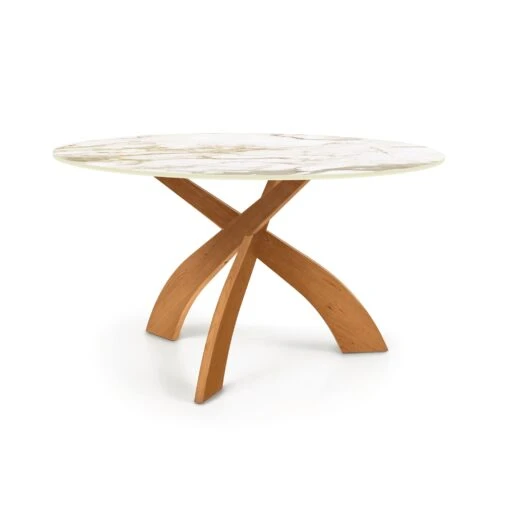 Entwine Round Sintered Stone Top Table - Image 7