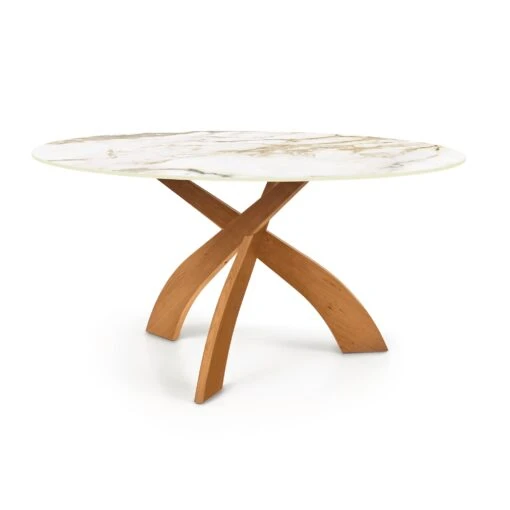 Entwine Round Sintered Stone Top Table - Image 11
