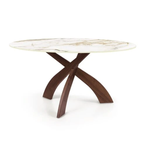 Entwine Round Sintered Stone Top Table - Image 13