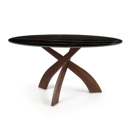 Entwine Round Sintered Stone Top Table - Image 12