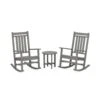 POLYWOOD Estate 3-Piece Rocking Chair Set -HomeNest Store Estate 3 Piece Rocking Chair Set
