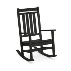 POLYWOOD Estate Rocking Chair -HomeNest Store Estate Rocking Chair R199BL Black
