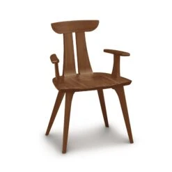 Estelle Chair -HomeNest Store Estelle Cherry Arm Chair Saddle Cherry