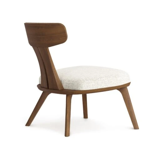 Estelle Walnut Lounge Chair - Image 3