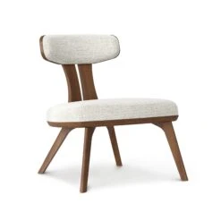 Estelle Walnut Lounge Chair