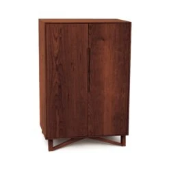 Exeter Bar Cabinet -HomeNest Store Exeter Cherry Bar Cabinet Cognac Cherry