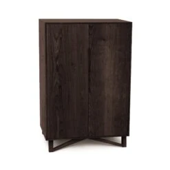 Exeter Bar Cabinet -HomeNest Store Exeter Cherry Bar Cabinet Smoke Cherry
