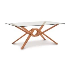 Exeter Rectangular Glass Top Table