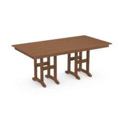 POLYWOOD Farmhouse 37" X 72" Dining Table -HomeNest Store FDT3772TE Teak