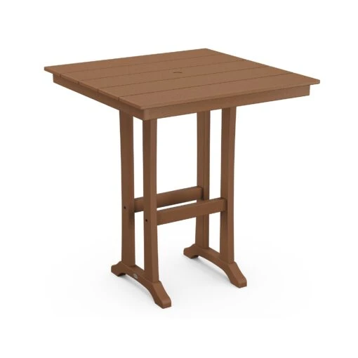 POLYWOOD Farmhouse Trestle 37" Bar Table - Image 4