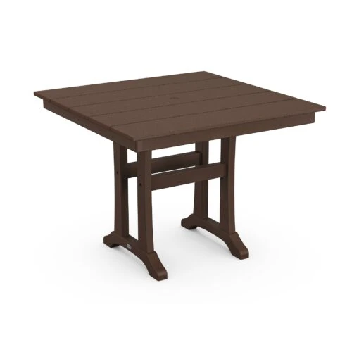 POLYWOOD Farmhouse Trestle 37" Dining Table - Image 7