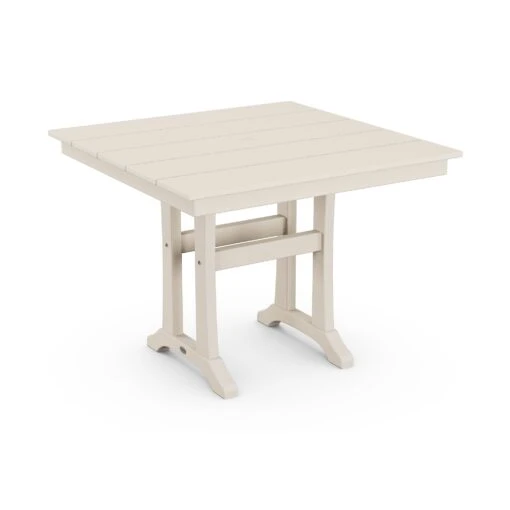 POLYWOOD Farmhouse Trestle 37" Dining Table - Image 8